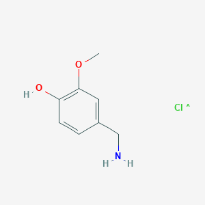 molecular formula C8H11ClNO2 B12362840 4-Hydroxy-3-methoxybenzylamine, HCl 