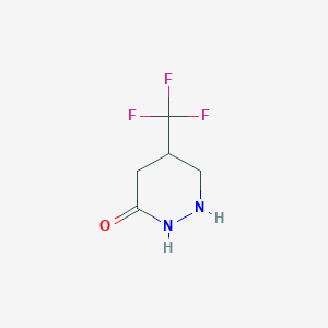 molecular formula C5H7F3N2O B12362844 5-(Trifluoromethyl)diazinan-3-one 