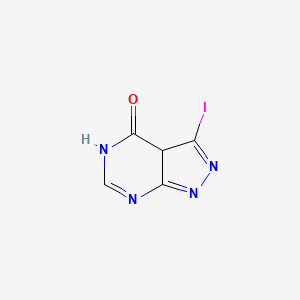 4H-Pyrazolo[3,4-d]pyrimidin-4-one, 1,5-dihydro-3-iodo-