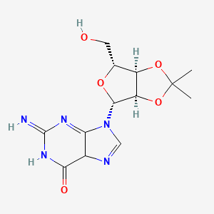 9-[(3aR,4R,6R,6aR)-6-(hydroxymethyl)-2,2-dimethyl-3a,4,6,6a-tetrahydrofuro[3,4-d][1,3]dioxol-4-yl]-2-imino-5H-purin-6-one