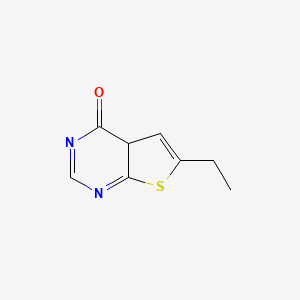 molecular formula C8H8N2OS B12362877 6-ethyl-4aH-thieno[2,3-d]pyrimidin-4-one 