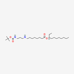 molecular formula C27H54N2O4 B12362903 Undecan-3-yl 8-[3-[(2-methylpropan-2-yl)oxycarbonylamino]propylamino]octanoate 