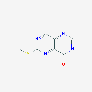 molecular formula C7H6N4OS B12362905 6-methylsulfanyl-6H-pyrimido[5,4-d]pyrimidin-4-one 