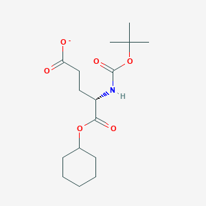 L-Glutamic acid, N-[(1,1-dimethylethoxy)carbonyl]-, 1-cyclohexyl ester