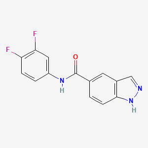 molecular formula C14H9F2N3O B12362949 N-(3,4-difluorophenyl)-1H-indazole-5-carboxamide 