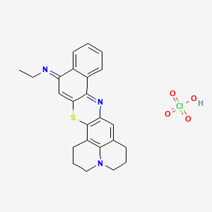 molecular formula C24H24ClN3O4S B12362970 N-ethyl-3-thia-14,21-diazahexacyclo[15.7.1.02,15.04,13.07,12.021,25]pentacosa-1(25),2(15),4,7,9,11,13,16-octaen-6-imine;perchloric acid 