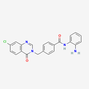 molecular formula C22H17ClN4O2 B12363020 Chlopynostat 