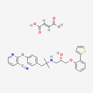 molecular formula C33H33N3O7S B12363031 Lubabegron (fumarate) 