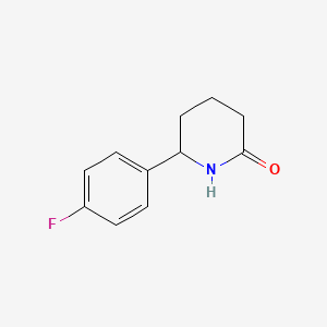 molecular formula C11H12FNO B12363044 6-(4-Fluorophenyl)piperidin-2-one 