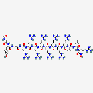 molecular formula C81H150N42O17 B12363054 Ac-Gly-Tyr-bAla-Arg-Arg-Arg-Arg-Arg-Arg-Arg-Arg-Val-Leu-Arg-NHOH 