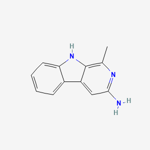 molecular formula C12H11N3 B1236307 3-Aminoharman CAS No. 84872-35-5