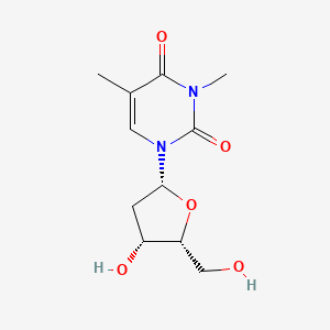 molecular formula C11H16N2O5 B12363091 1-[(2R,4R,5R)-4-hydroxy-5-(hydroxymethyl)oxolan-2-yl]-3,5-dimethylpyrimidine-2,4-dione 