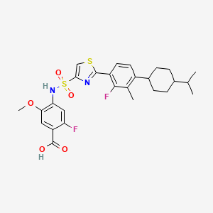 molecular formula C27H30F2N2O5S2 B12363095 Hsd17B13-IN-77 