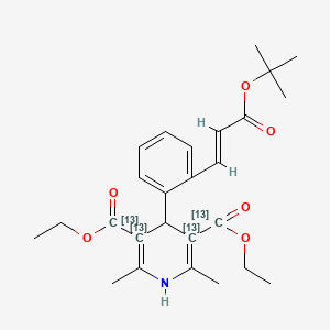 molecular formula C26H33NO6 B12363099 Lacidipine-13C4 