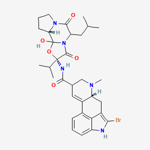 (6aR)-5-bromo-N-[(1S,4R)-2-hydroxy-7-(2-methylpropyl)-5,8-dioxo-4-propan-2-yl-3-oxa-6,9-diazatricyclo[7.3.0.02,6]dodecan-4-yl]-7-methyl-6,6a,8,9-tetrahydro-4H-indolo[4,3-fg]quinoline-9-carboxamide