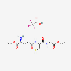 molecular formula C16H26F3N3O8S B12363125 Glutathione diethyl ester (TFA) 