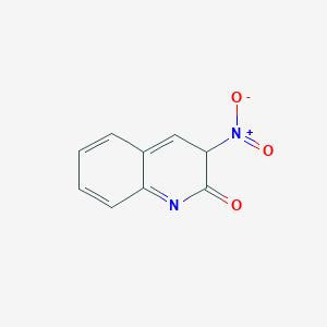 molecular formula C9H6N2O3 B12363142 3-nitro-3H-quinolin-2-one 