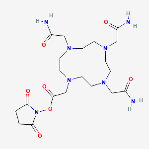 molecular formula C20H34N8O7 B12363165 DOTAM-NHS-ester 