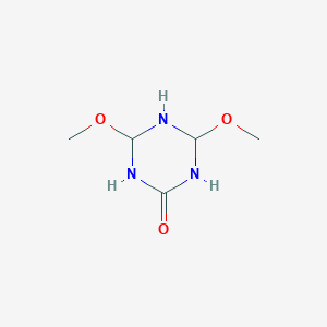 molecular formula C5H11N3O3 B12363179 4,6-Dimethoxy-1,3,5-triazinan-2-one 