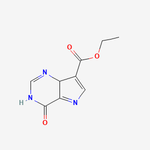 molecular formula C9H9N3O3 B12363208 Ethyl 4-oxo-3,7a-dihydropyrrolo[3,2-d]pyrimidine-7-carboxylate 