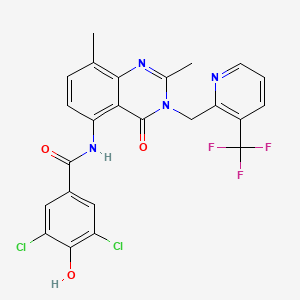 molecular formula C24H17Cl2F3N4O3 B12363218 Hsd17B13-IN-66 