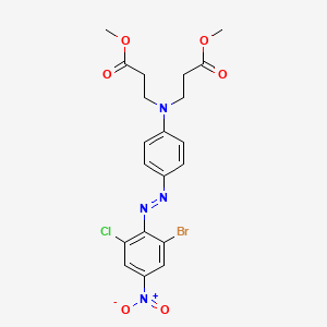 Methyl N-(4-((2-bromo-6-chloro-4-nitrophenyl)azo)phenyl)-N-(3-methoxy-3-oxopropyl)-beta-alaninate