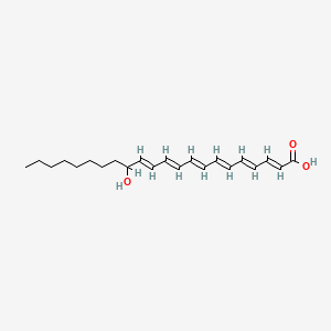 molecular formula C22H32O3 B1236326 14-Hydroxydocosahexaenoic acid CAS No. 86360-66-9