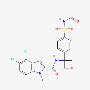 molecular formula C21H19Cl2N3O5S B12363266 Phgdh-IN-4 