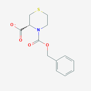 molecular formula C13H14NO4S- B12363293 3,4-Thiomorpholinedicarboxylic acid, 4-(phenylmethyl) ester, (R)-(9CI) 