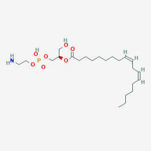 molecular formula C23H44NO7P B12363329 [(2R)-1-[2-aminoethoxy(hydroxy)phosphoryl]oxy-3-hydroxypropan-2-yl] (9Z,12Z)-octadeca-9,12-dienoate 