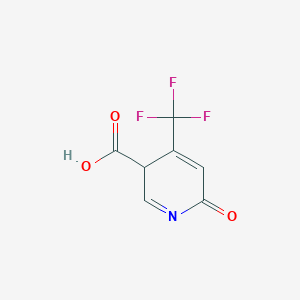 molecular formula C7H4F3NO3 B12363384 6-oxo-4-(trifluoromethyl)-3H-pyridine-3-carboxylic acid 