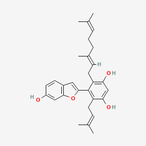 molecular formula C29H34O4 B1236339 lakoochin B 