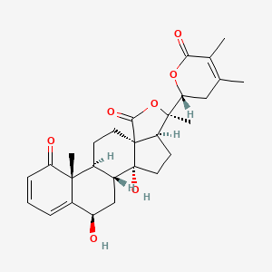 molecular formula C28H34O7 B12363416 Withaphysalin E 