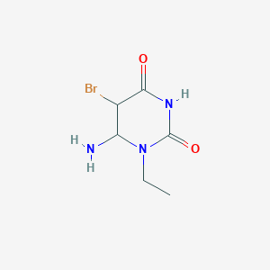 molecular formula C6H10BrN3O2 B12363418 2,4(1H,3H)-Pyrimidinedione, 6-amino-5-bromo-1-ethyl- 