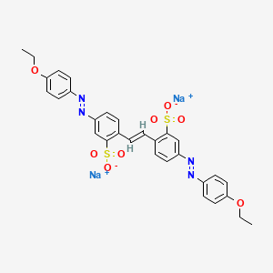 disodium;5-[(4-ethoxyphenyl)diazenyl]-2-[(E)-2-[4-[(4-ethoxyphenyl)diazenyl]-2-sulfonatophenyl]ethenyl]benzenesulfonate