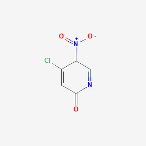 molecular formula C5H3ClN2O3 B12363420 4-chloro-3-nitro-3H-pyridin-6-one 