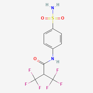 3,3,3-Trifluoro-N-(4-sulfamoylphenyl)-2-(trifluoromethyl)propionamide