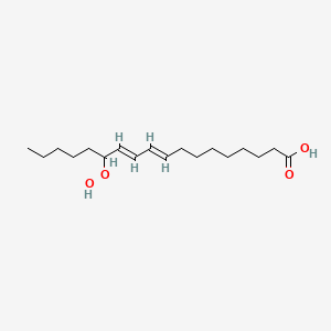 molecular formula C18H32O4 B1236345 13-Hydroperoxy-9,11-octadecadienoic acid CAS No. 7324-21-2