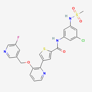 molecular formula C23H18ClFN4O4S2 B12363467 Dhx9-IN-6 