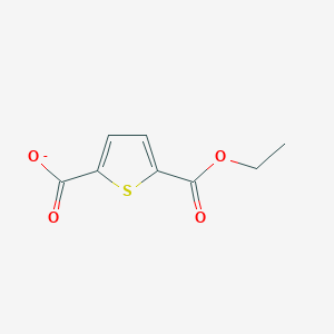 molecular formula C8H7O4S- B12363493 5-Ethoxycarbonylthiophene-2-carboxylate 