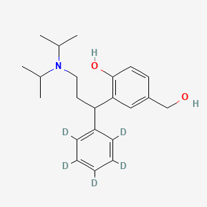 molecular formula C22H31NO2 B12363512 2-[3-[Di(propan-2-yl)amino]-1-(2,3,4,5,6-pentadeuteriophenyl)propyl]-4-(hydroxymethyl)phenol 