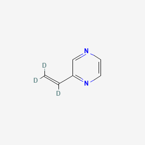 molecular formula C6H6N2 B12363553 2-Ethenylpyrazine-d3 