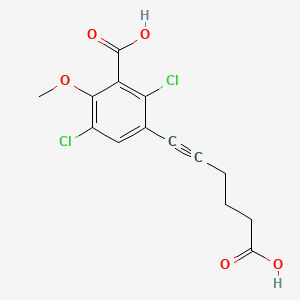 molecular formula C14H12Cl2O5 B12363554 Dicamba-hex-5-ynoic acid 