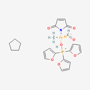 molecular formula C23H26FeNO7P+ B12363583 Anticancer agent 197 