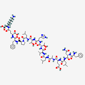 molecular formula C83H127N19O23 B12363593 FNLEALVTHTLPFEK-(Lys-13C6,15N2) 