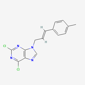 molecular formula C15H12Cl2N4 B12363609 NF-|EB-IN-14 