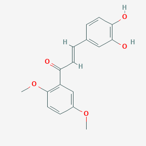 molecular formula C17H16O5 B1236367 2',5'-二甲氧基-3,4-二羟基查耳酮 CAS No. 152809-88-6