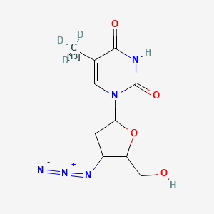 1-[4-azido-5-(hydroxymethyl)oxolan-2-yl]-5-(trideuterio(113C)methyl)pyrimidine-2,4-dione