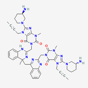 molecular formula C50H56N16O4 B12363722 Linagliptin Methyldimer 