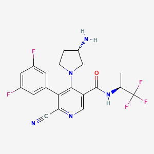 molecular formula C20H18F5N5O B12363731 Zavolosotine CAS No. 2604416-66-0